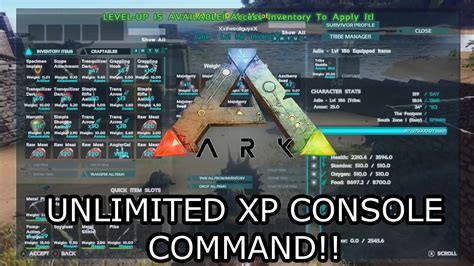 ark cheat for xp|how to spawn xp ark.